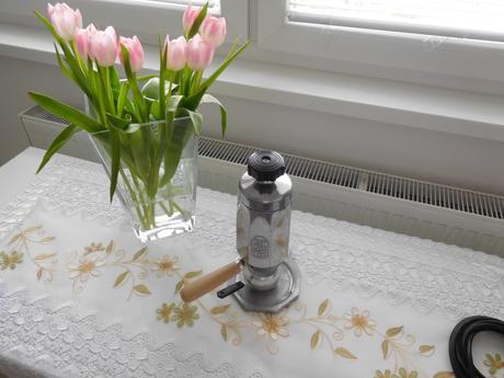 Art deco maďarský ftm unipress chrómový,, 