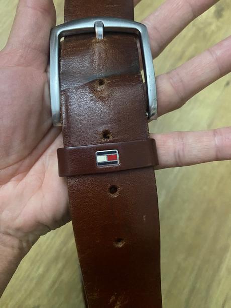 Tommy hilfiger kožený opasok, tommy hilfiger