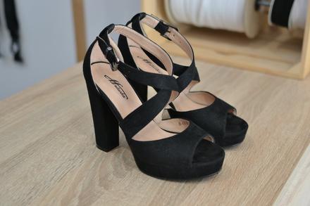 Čierne sandále 36, 36