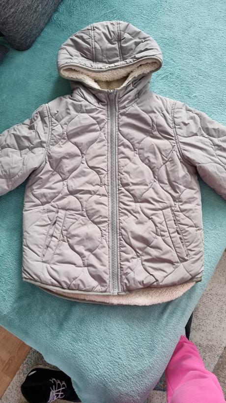 Zimná obojstranná dievčenská bunda, f&f,134