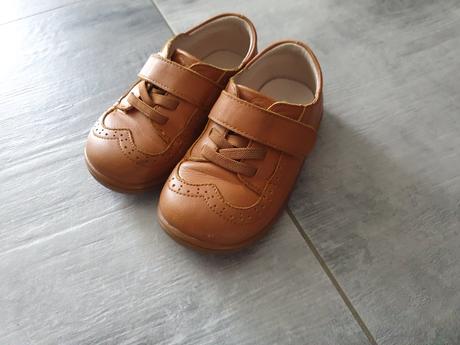 Detské prechodné kožené topánky, little blue lamb,24