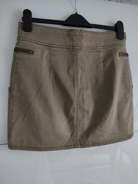 Khaki sukňa dámska, h&m,m