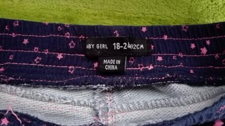 Riflové nohavice, denim co,92