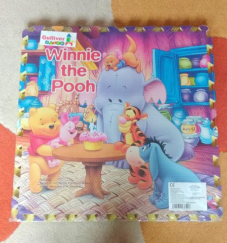 4ks penová kocka (puzzle) - koberec, 