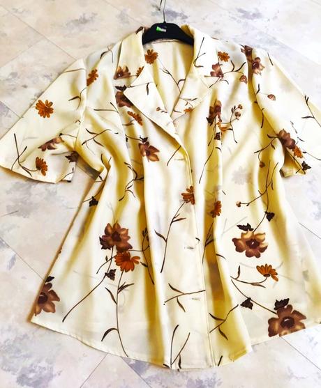 Ľahká kvetovaná blúzka, xxl