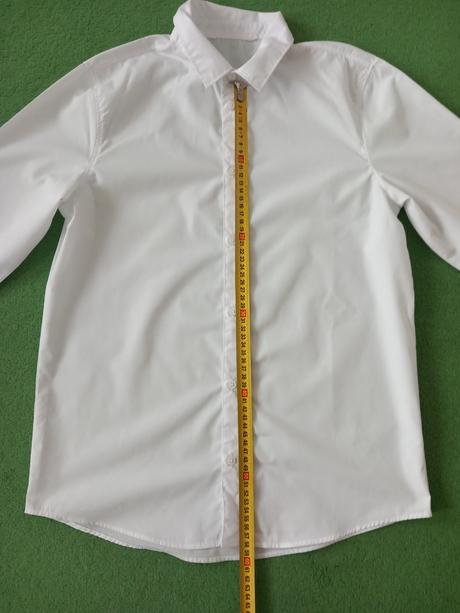 Biela košeľa s dlhým rukávom h&m, h&m,158