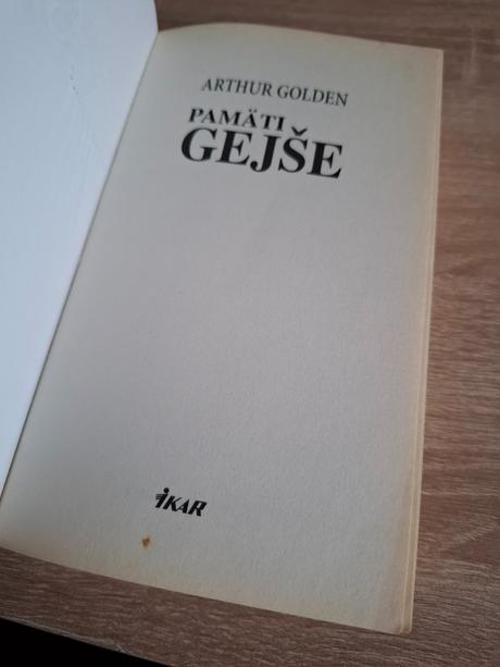 Arthur golden pamäti gejše, 