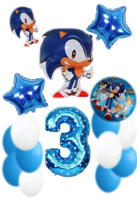 Balóny ježko sonic /červený knuckles- až 16 kusov, 