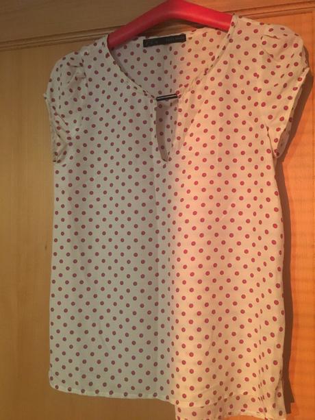 Bodkovaná blúzka, zara,xs