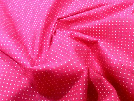 Bavlna bodky ružová , 