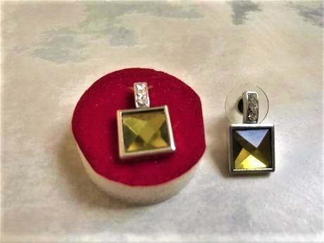 Náušnice - brúsené zrkadlovky, 