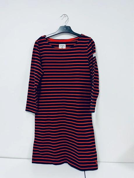 Štýlové pásikavé šaty joules vel 38, m