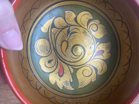 Ručne maľované starožitné misky, 