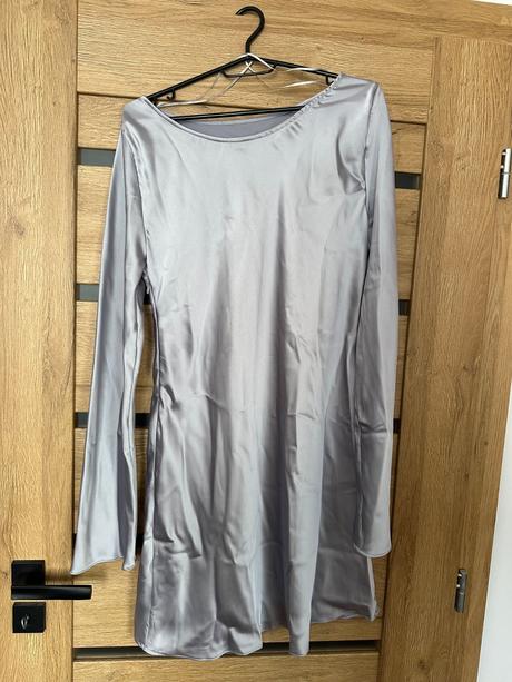 Zara strieborné šaty, zara,xl