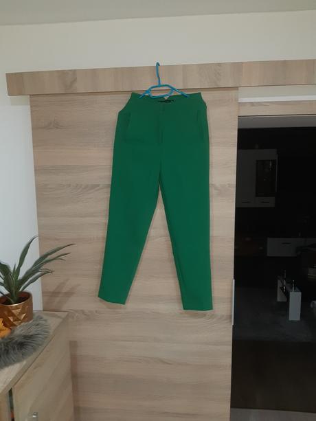 Zelené damske nohavice, amisu,34