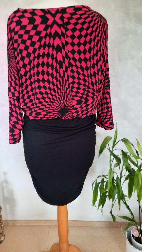 10.ružovo-čierne šaty 36/38, bonprix,38