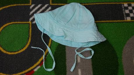 Modrý klobúčik so šnúrkami, lindex,80