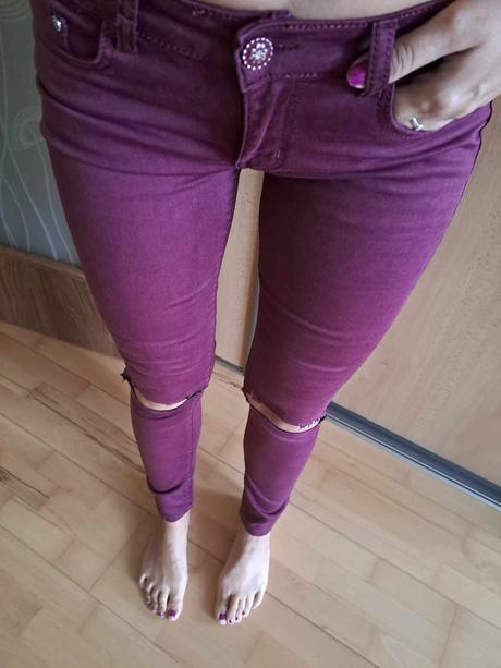 Bordove rifle damske vel. 30, 30