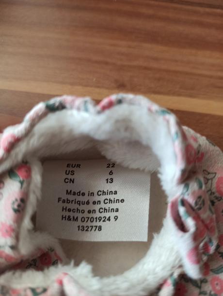 Papuče veľ. 22, h&m,22