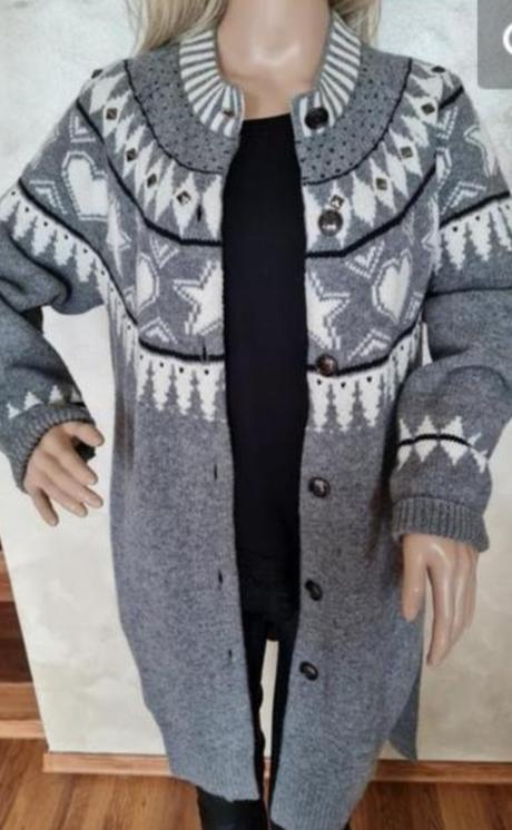 Sveter ako kabát l/m, l