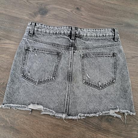 Riflová minisukňa, zara,m