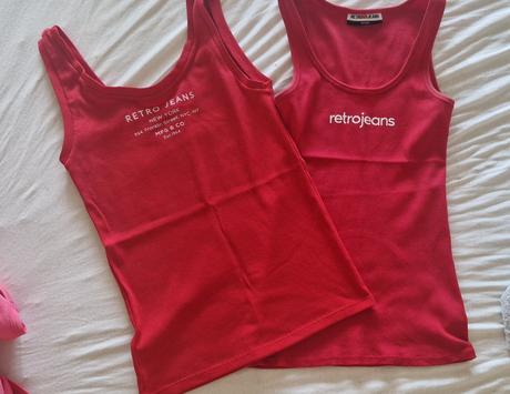 Tielko -retro jeans, m