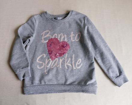 Mikina born to sparkle veľ. 110-116, primark,116