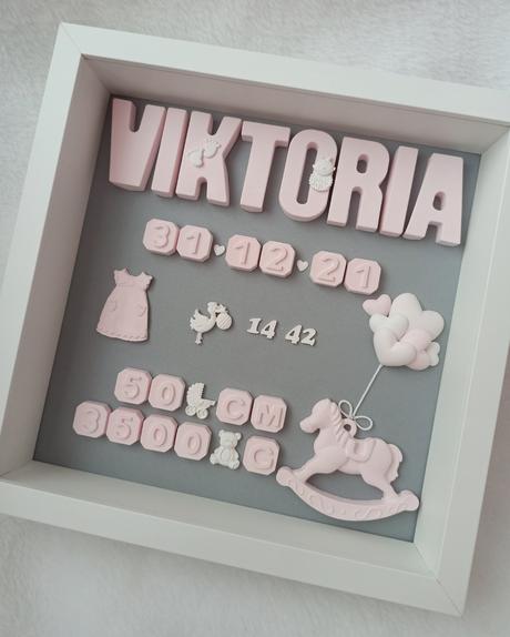 Personalizovaný rámik k narodeniu dieťatka, 