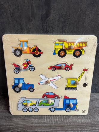 Hape - drevene puzzle dopravne prostriedky,