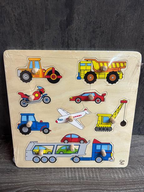 Hape - drevene puzzle dopravne prostriedky,