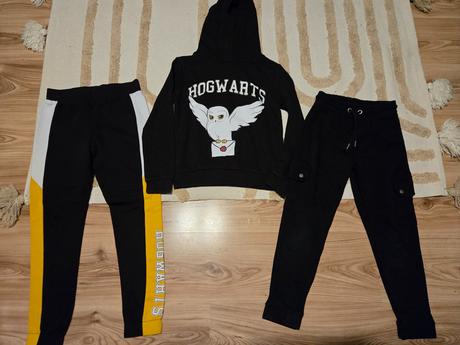 Tepláky 2ks + mikina herry potter, c&a,134