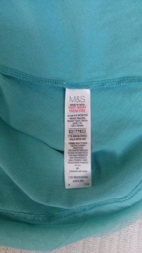 Tutu saty s podsivkou-velkost 6-9mes, marks & spencer,74