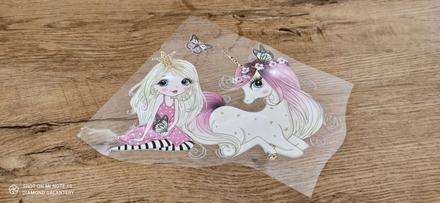 Nažehľovacia nálepka - little princess - 17x26 cm, 