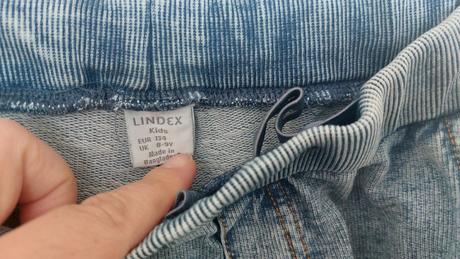 Lindex tepláky s džínsovým vzhľadom, lindex,134