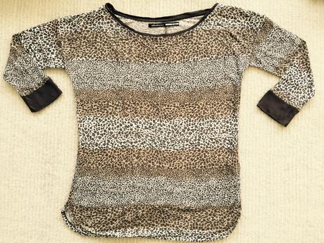 Leopardie tricko, stradivarius,s