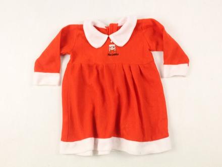 Flísové vianočné šaty veľ. 2-3 roky a, 98