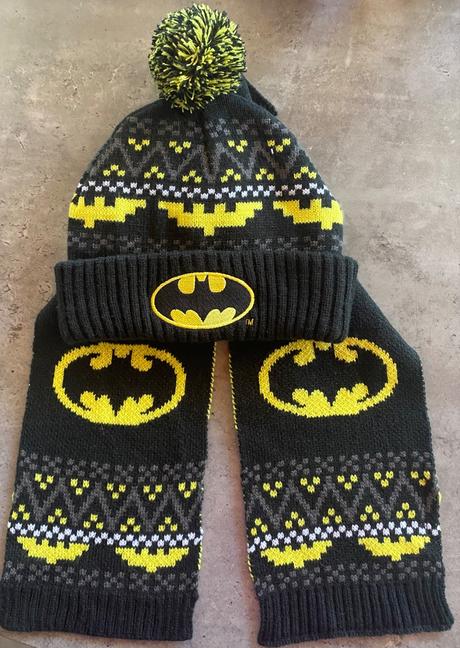 Zimná čiapka so šálom batman h&m, h&m,140