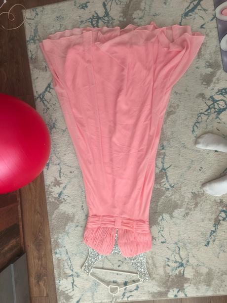 Marhuľové spoločenské šaty, s