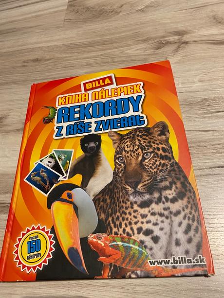 Krásna kniha nálepiek billa rekordy z ríše zvierat, 