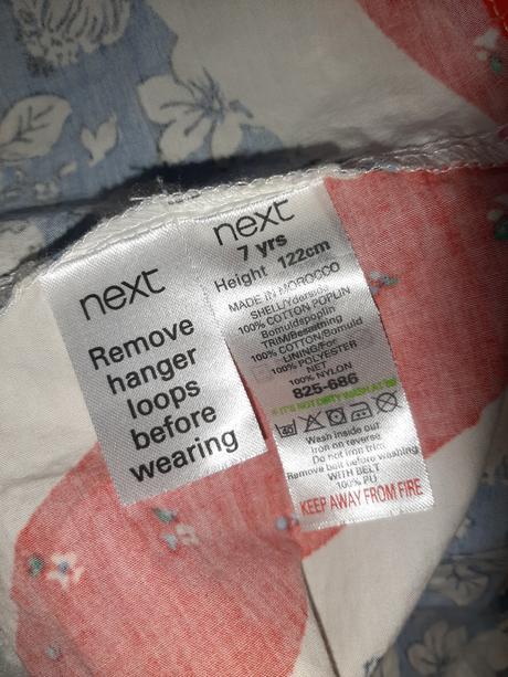 Prekrásne saty podšité tylom next na 6-9r., next,122