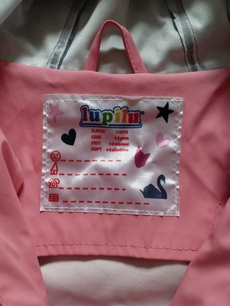 Dievčenská bunda do dažďa, lupilu,116