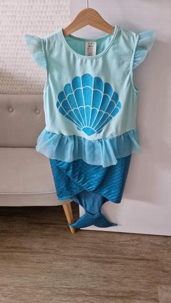 Kostym morska vila top stav,