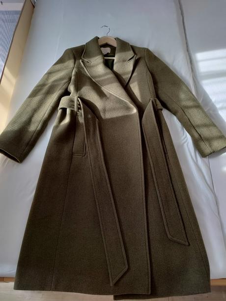 Vlnený kabát, h&m,38