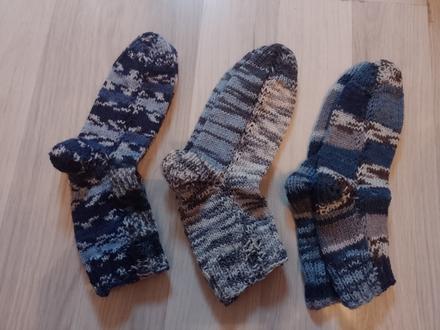 Ponožky ručne pletené,
