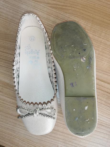 Pudrové balerínky 29 so štras.mašľou, 29