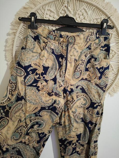 Vzorované nohavice, s