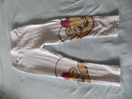 Biele legíny s macíkom, 116