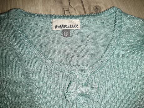 Trblietavý svetrík s pierkami pompdelux, pompdelux,134