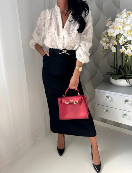 Zara - biznis midi sukňa, zara,xs