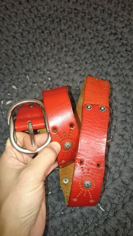 Opasek pravá kůže, délka 100cm, 